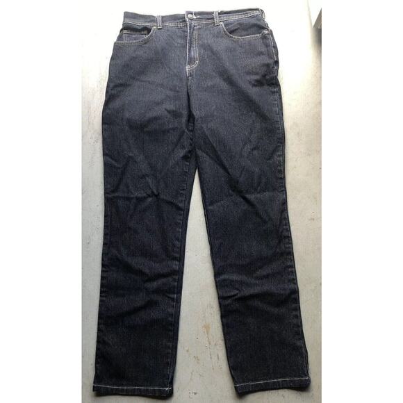 Gloria Vanderbilt Women's Amanda‎ Dark Indigo Blue Denim Jeans Size 12 Medium - Picture 1 of 6